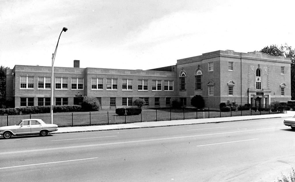 Temple Beth Hillel at 800 Morton Street in the Mattapan neighborhood of Boston on Aug. 20, 1969.