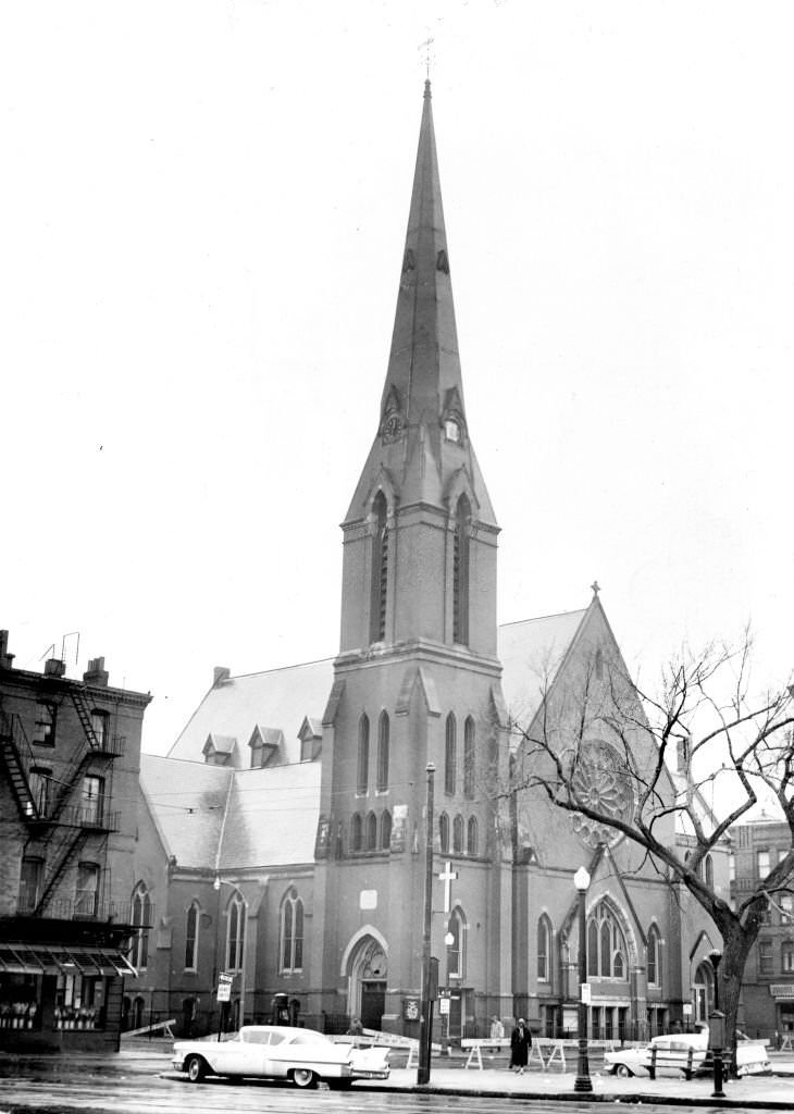 The Clarendon Street Baptist Church in Boston's South End, 1961.
