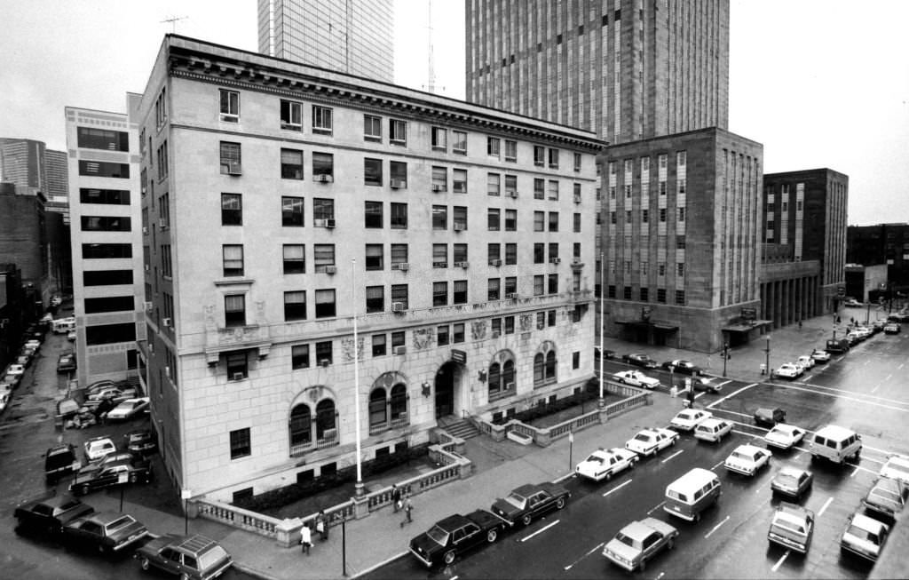 Boston Police Headquarters on Berkeley Street in Boston, 1965.