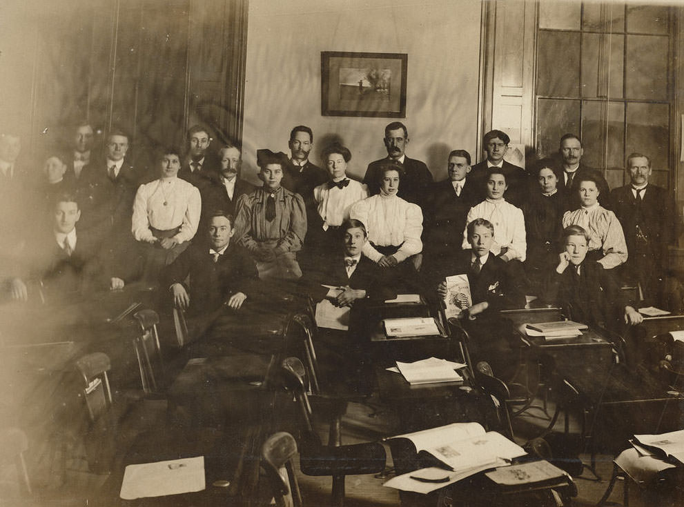 Students in a classroom