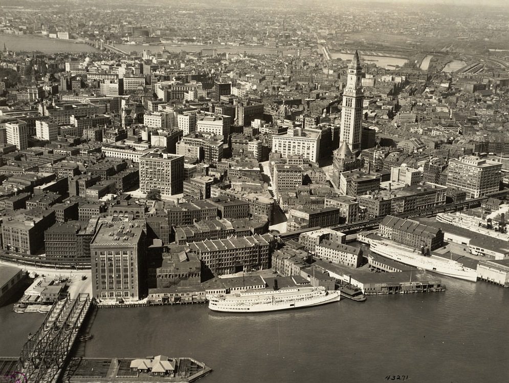 Business district in Boston