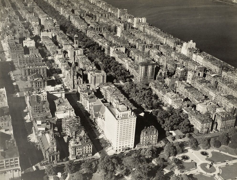 Back Bay, looking west from Public Garden, Boston