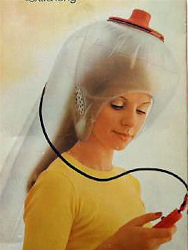 Braun Astronette Hair Dryers: The Handy Air-Cushion Hood Dryer from the 1970s