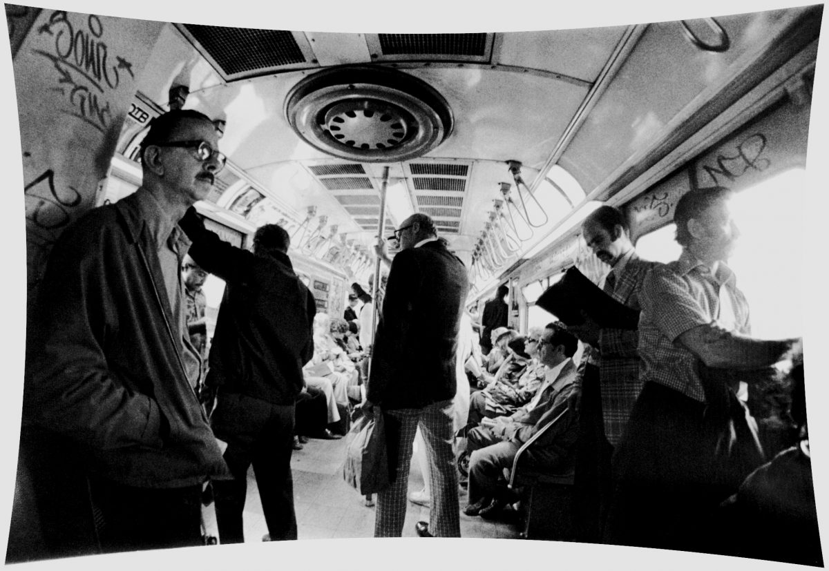 Brooklyn NYC Elevated BMT Train, 1978