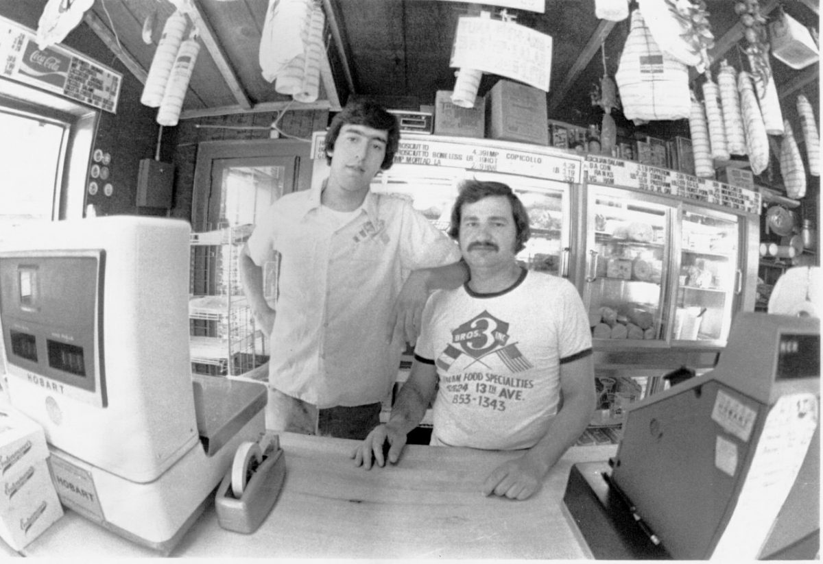 Three Bros Salumeria, 1978.