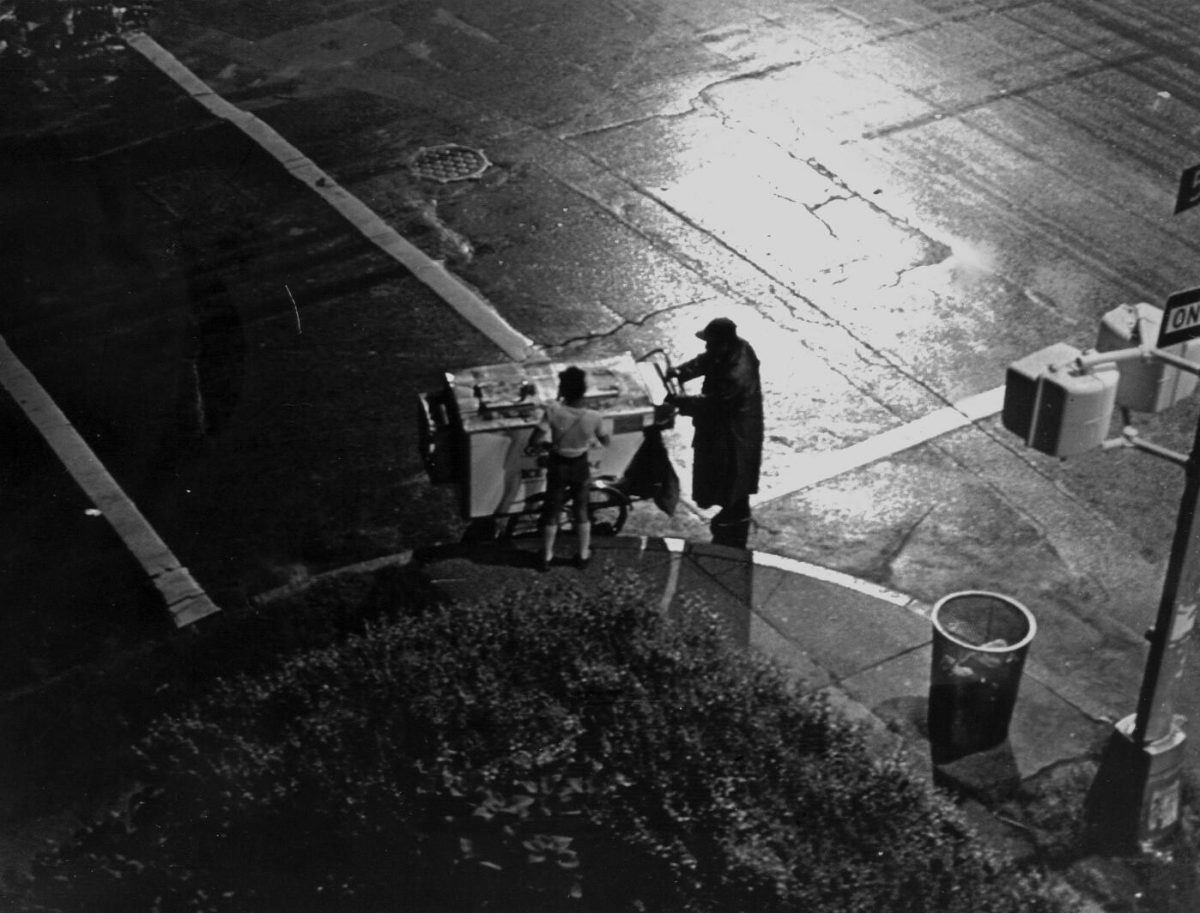 Walter The Ice Cream Man in Sillhouette, 1977