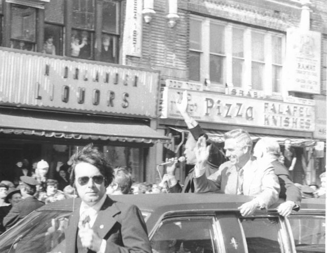 President Ford 1976 Motorcade running south on 13th avenue in Boro Park, Brooklyn.