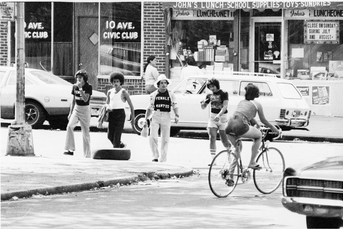 Female Wanted T-Shirts 10th Ave 42st Boys & Bike Babe Boro Park Brooklyn 1976