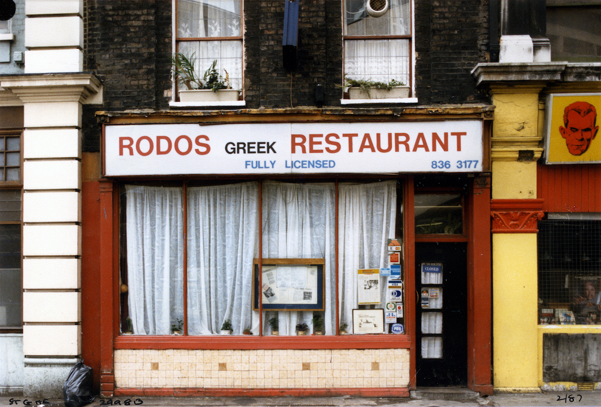 Rodos, Greek, Restaurant, St Giles High St, St Giles, Camden, 1987