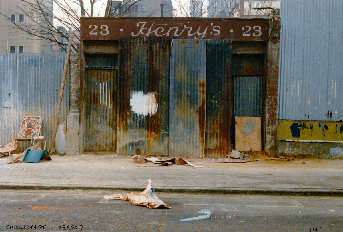 Henry’s, Chalton St, Somers Town, Camden, 1987