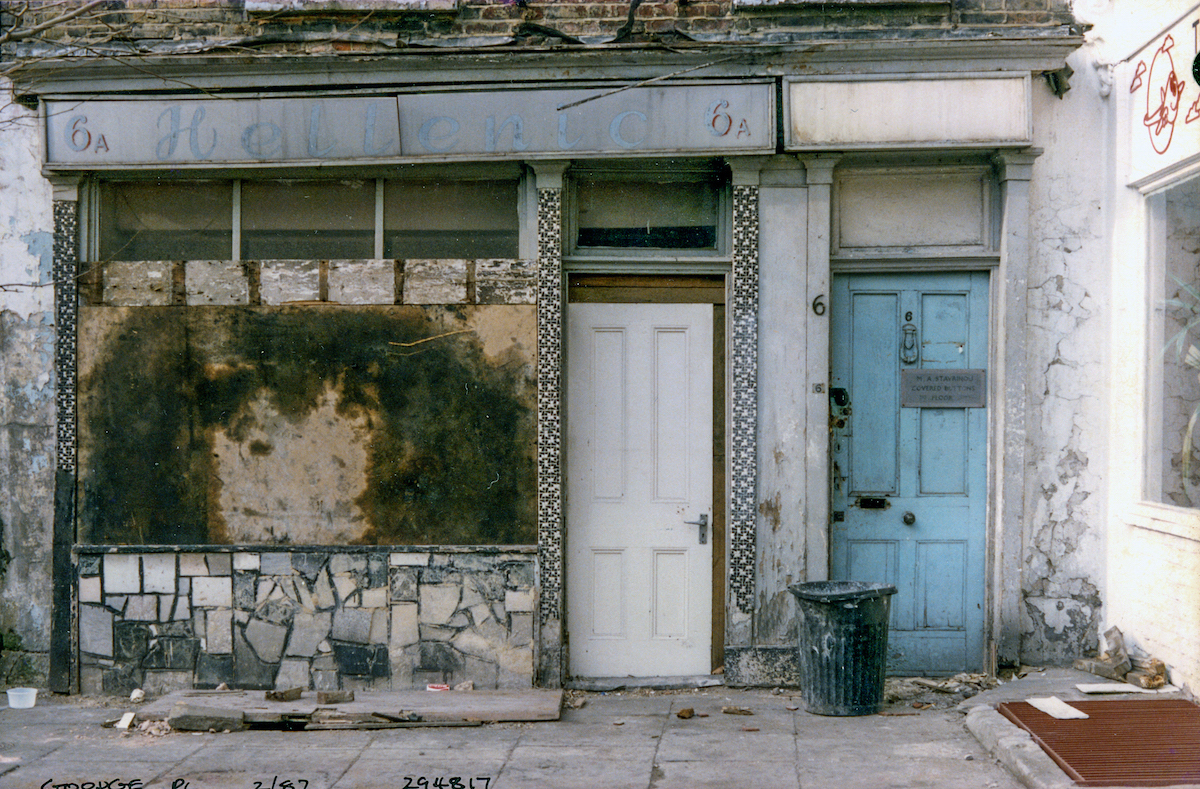 Hellenic, Goodge Place, Fitzrovia, Camden, 1987