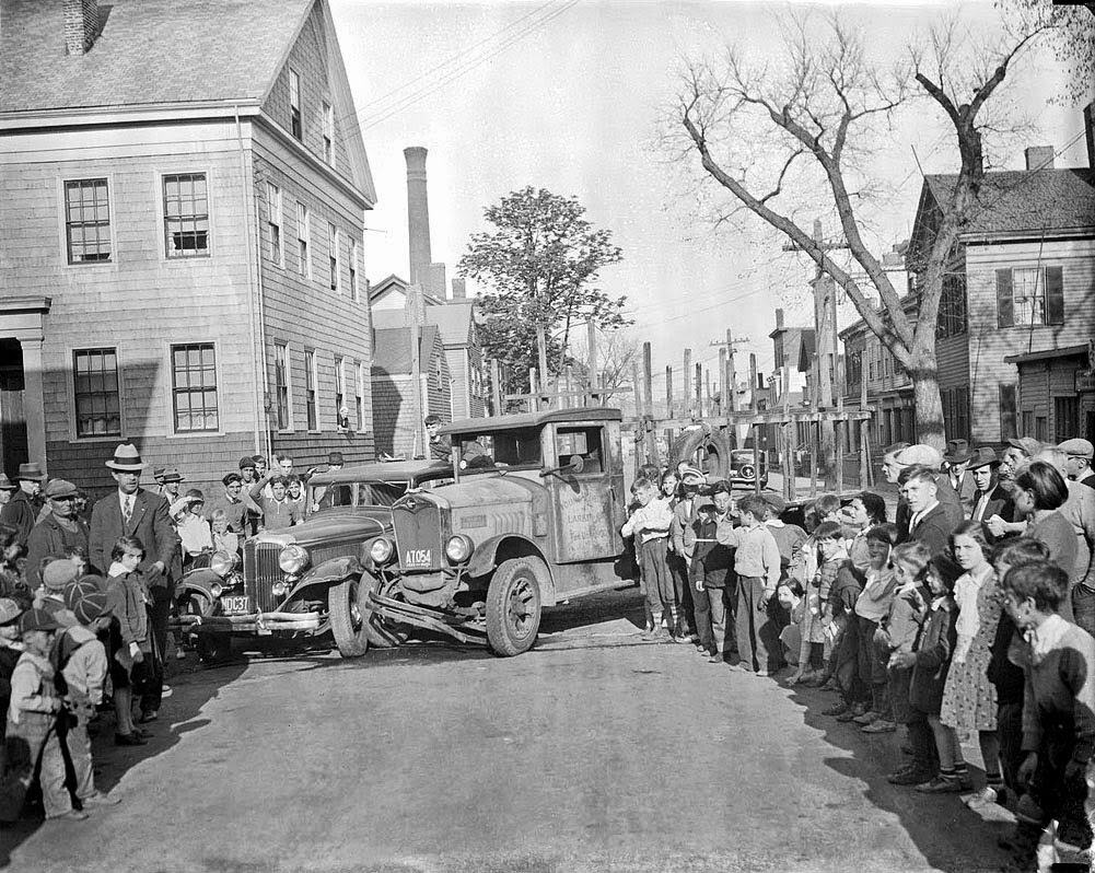 Auto accident, 1935
