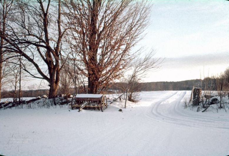 Winter on the hilltop, January 1962