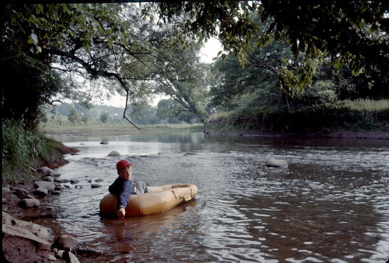 Surplus inflatable rubber rafts during the summers, July 3, 1960