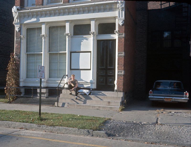 Norwich, New York, on the north side of the town square, 1963