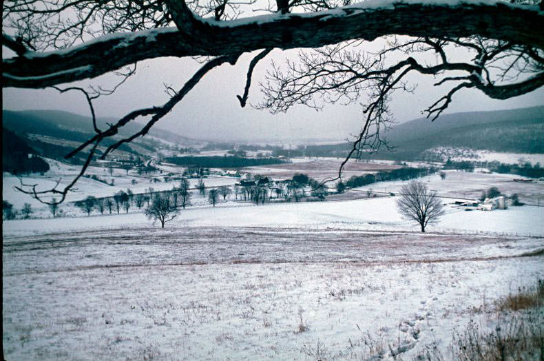 Chenango Valley from Sugarloaf Hill, January 8, 1966