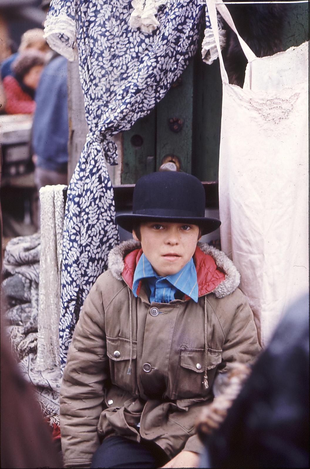 People Shopping At London's Cheshire Street Market in October 1973