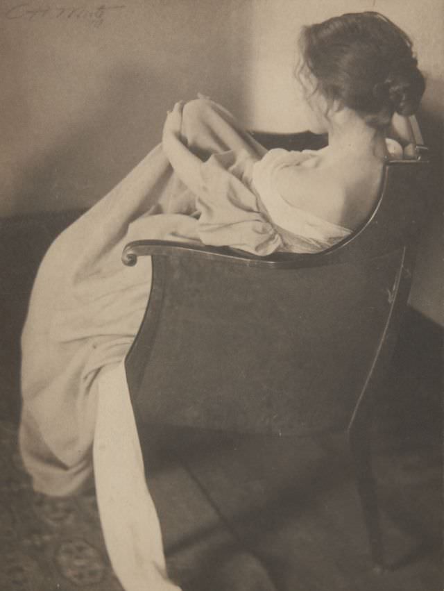 Study pose, 1899