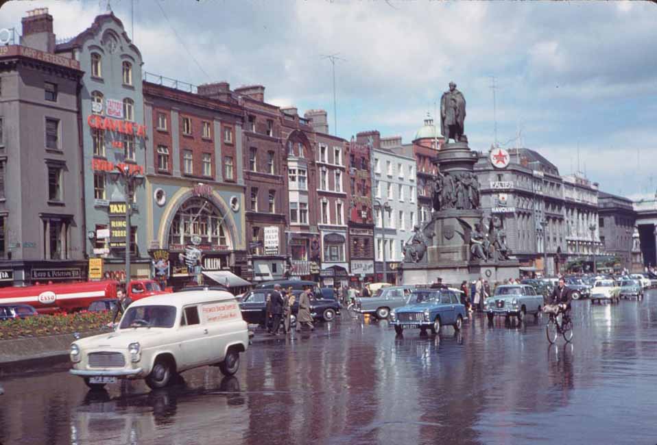 O’Connell statue after a shower