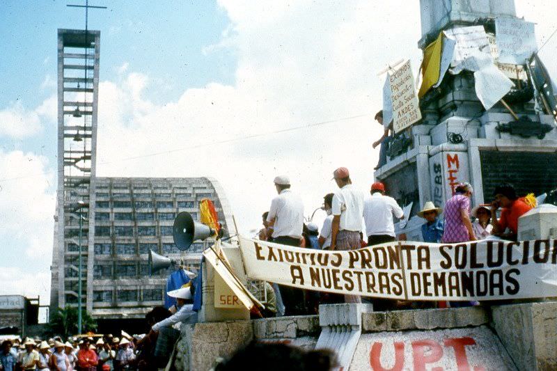 Demonstration at Plaza Libertad, San Salvador, 1977