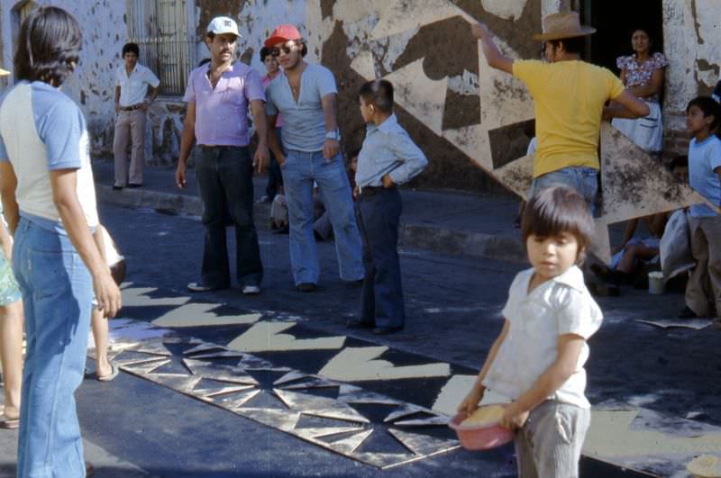 Easter celebrations, Sonsonate, 1977