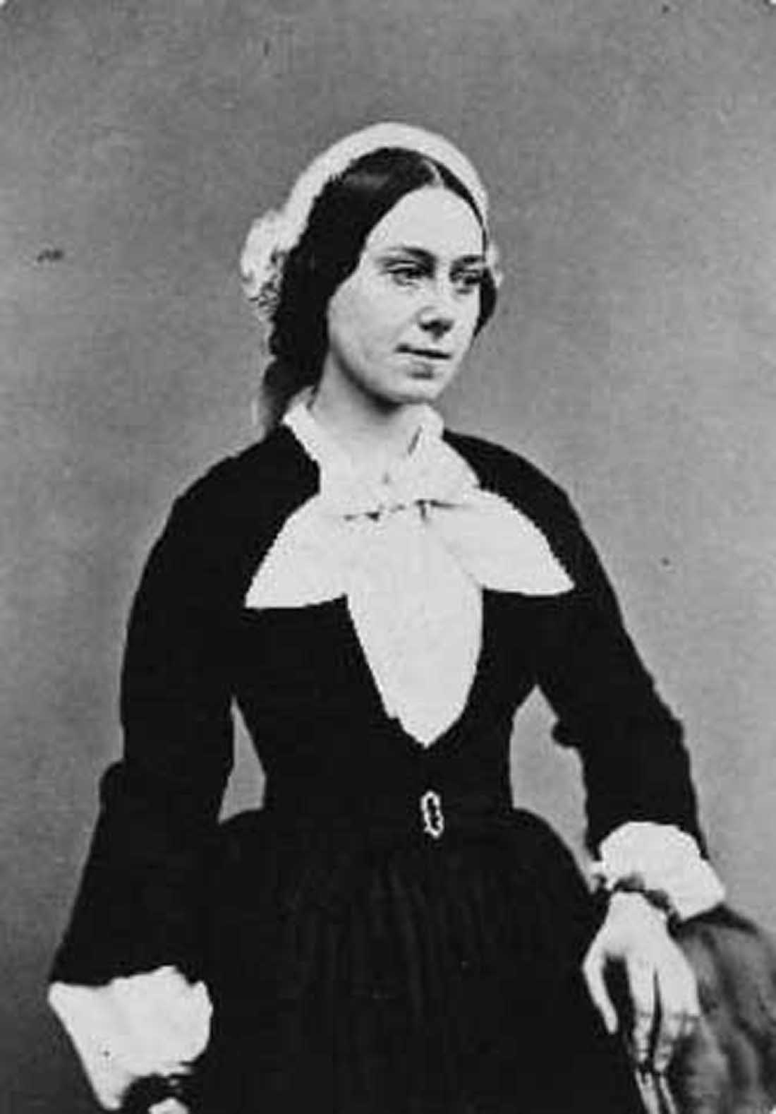 Eliza Josolyne, photographed again in 1857 in convalescence.