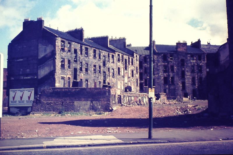 Glasgow tenement blocks ready for demolition