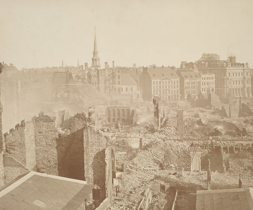 Ruins of Trinity Church, Old South Church, new post office