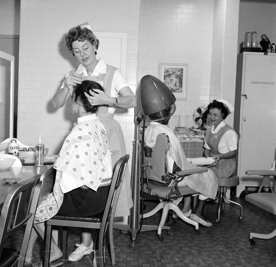Woman Under Hairdryer, 1960