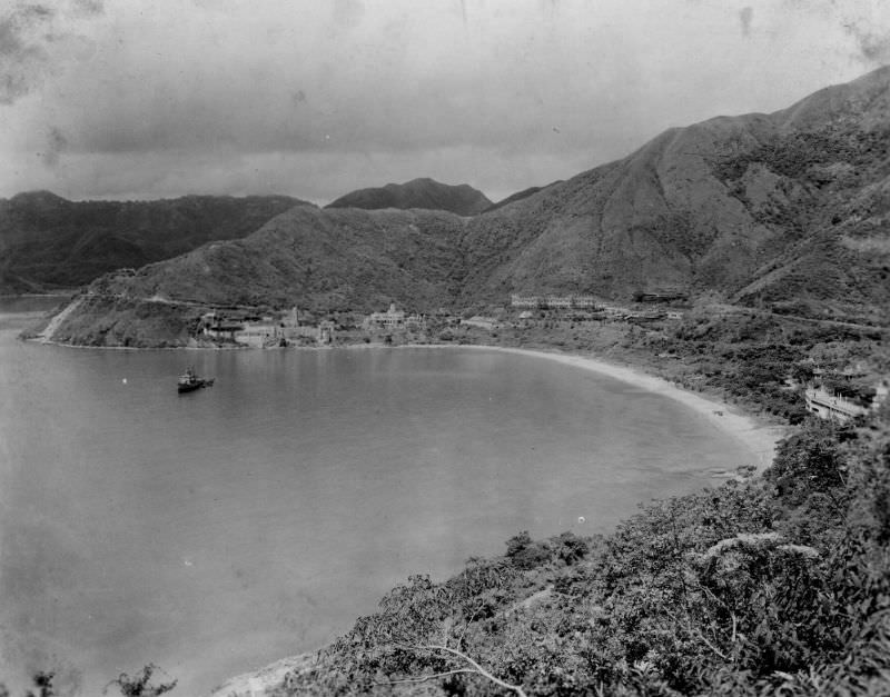 Repulse Bay showing Eucliff and Repulse Bay Hotel, Hong Kong, August 1945