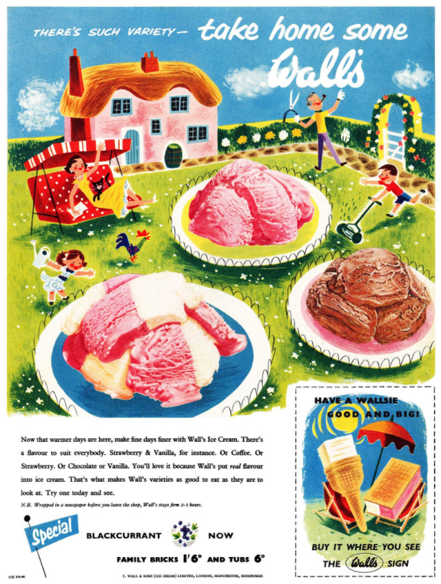 Stunning Vintage Ice Cream Ads from the 1950s