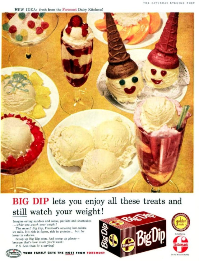 Stunning Vintage Ice Cream Ads from the 1950s