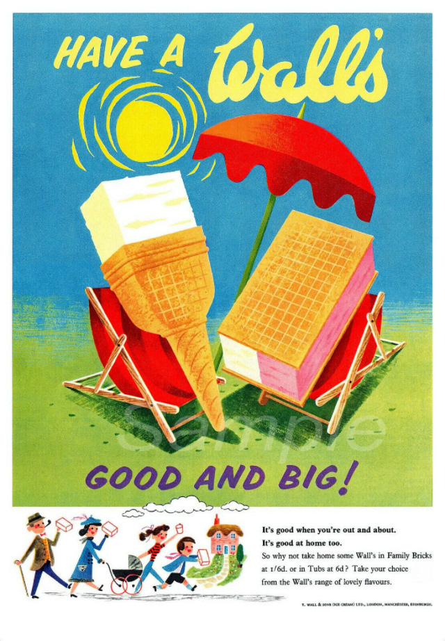 Stunning Vintage Ice Cream Ads from the 1950s