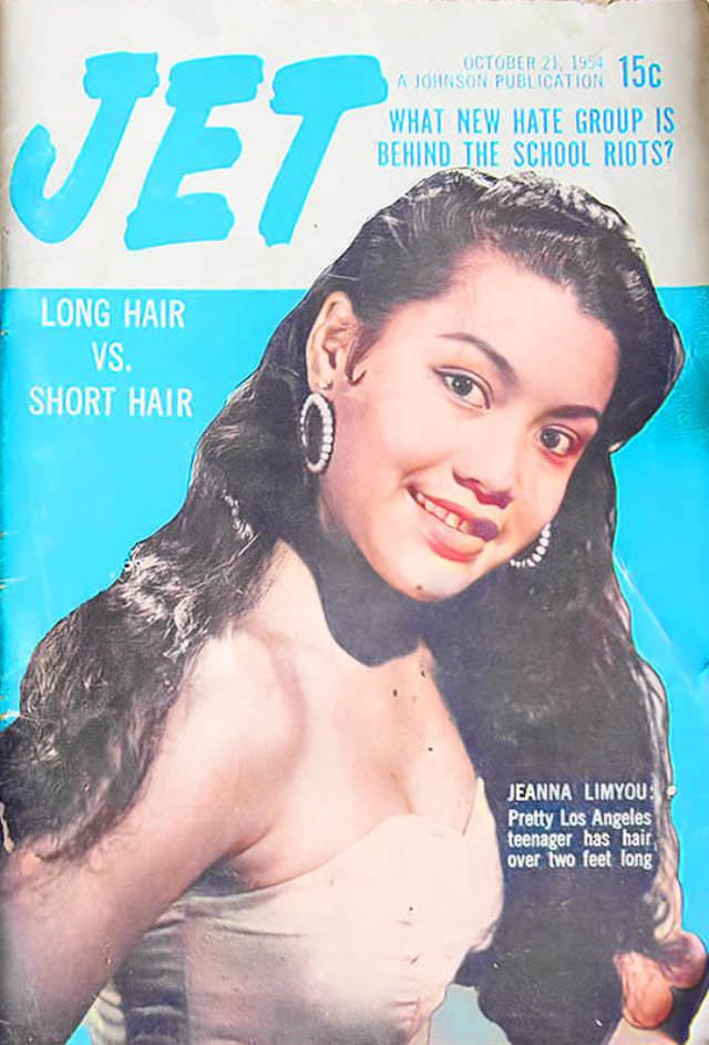 Pretty Jeanna Limyou of Los Angeles, California, Jet Magazine, October 21, 1954