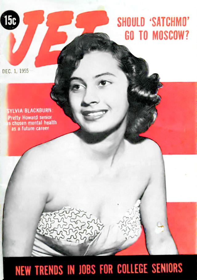 Sylvia Blackburn, Pretty Howard University Senior, Jet Magazine, December 1, 1955
