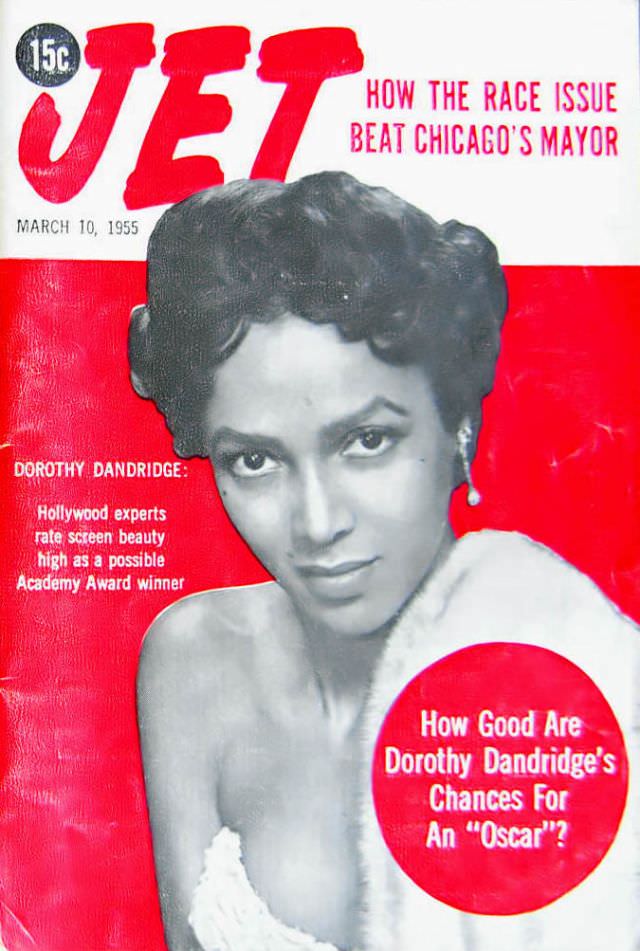Talk of Dorothy Dandridge Getting An Oscar, Jet Magazine, March 10, 1955