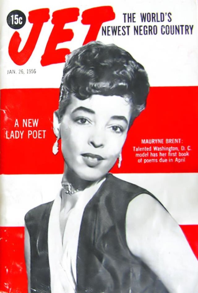 A New Lady Poet, Mauryne Brent, Jet Magazine January 26, 1956
