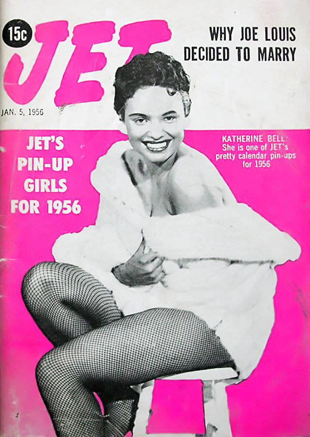 Katherine Bell, One of The Pin-up Girls for 1956, Jet Magazine, January 5, 1956