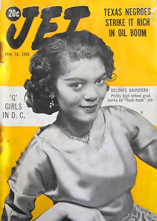 Delores Saunders, Jet Magazine, January 16, 1958
