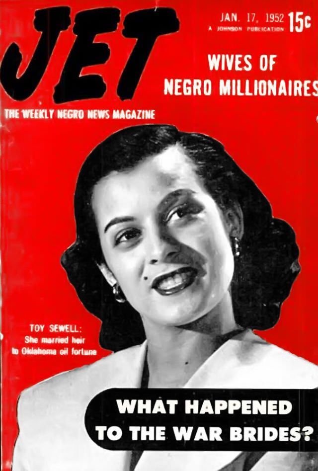 Wives of Negro Millionaires Like Toy Sewell, Jet Magazine, January 17, 1952