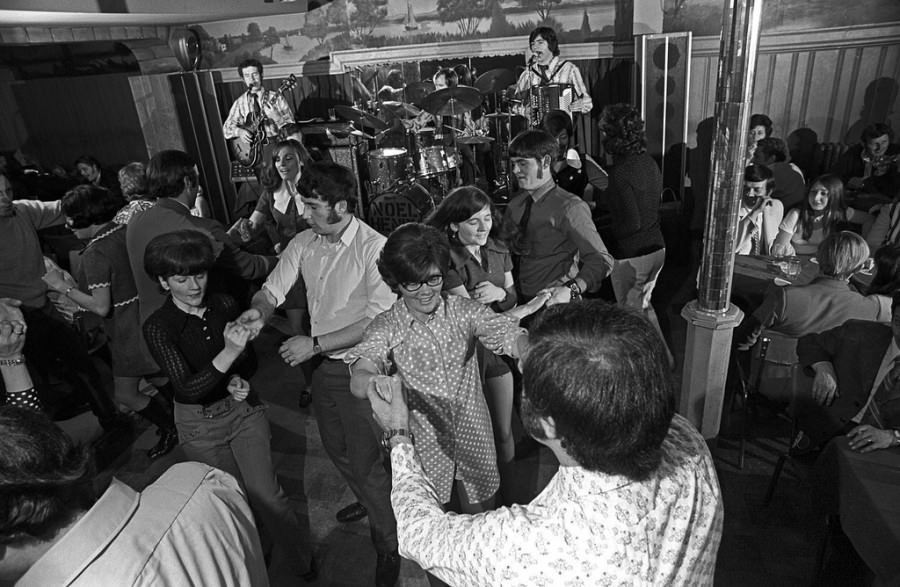 The dance floor at Kilgarriff's Café in Jamaica Plain, Boston, 1976
