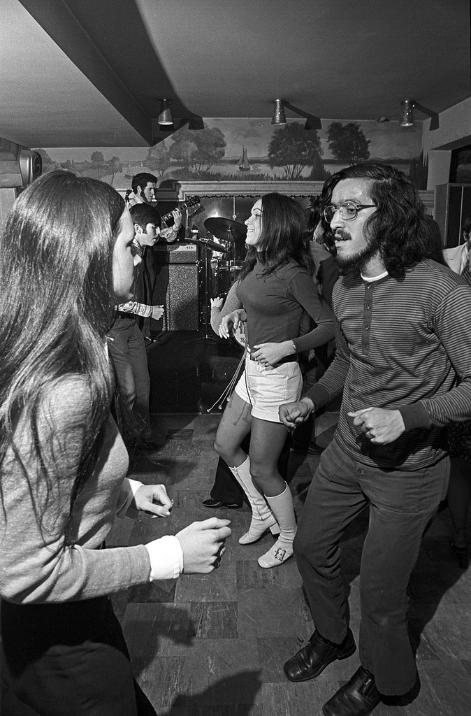 The dance floor at Kilgarriff's Café in Jamaica Plain, Boston, 1976