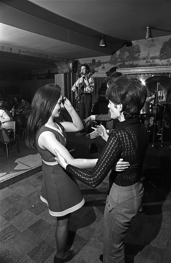 The dance floor at Kilgarriff's Café in Jamaica Plain, Boston, 1976