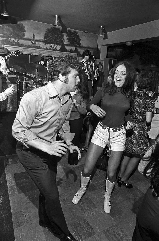 The dance floor at Kilgarriff's Café in Jamaica Plain, Boston, 1976