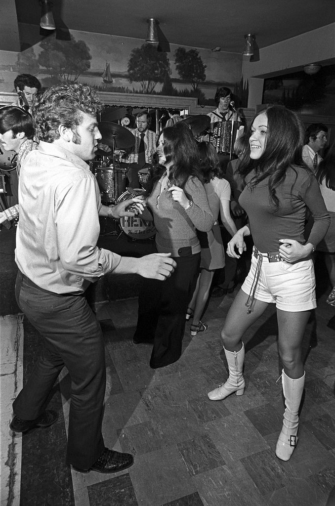 The dance floor at Kilgarriff's Café in Jamaica Plain, Boston, 1976