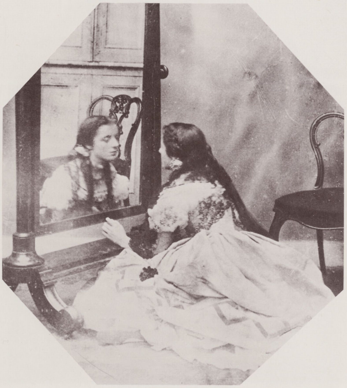Rare Historical Portraits of Girls in Front of Mirrors by Lady Clementina Hawarden, 1860s