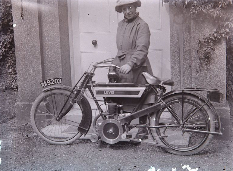 Early Levis motorcycle