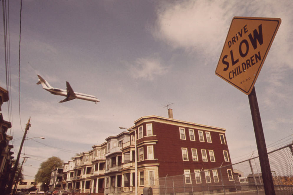 Lovell Street Homes in Jet Aircraft Landing Pattern, 1973