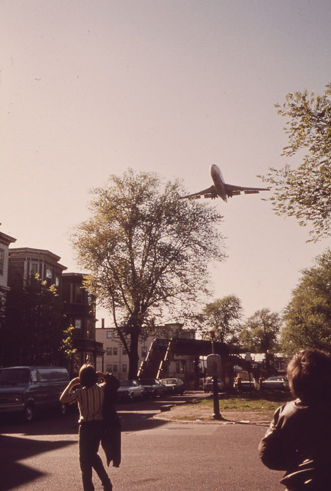 Looking to the Northwest from the Center of Neptune Road, 1973