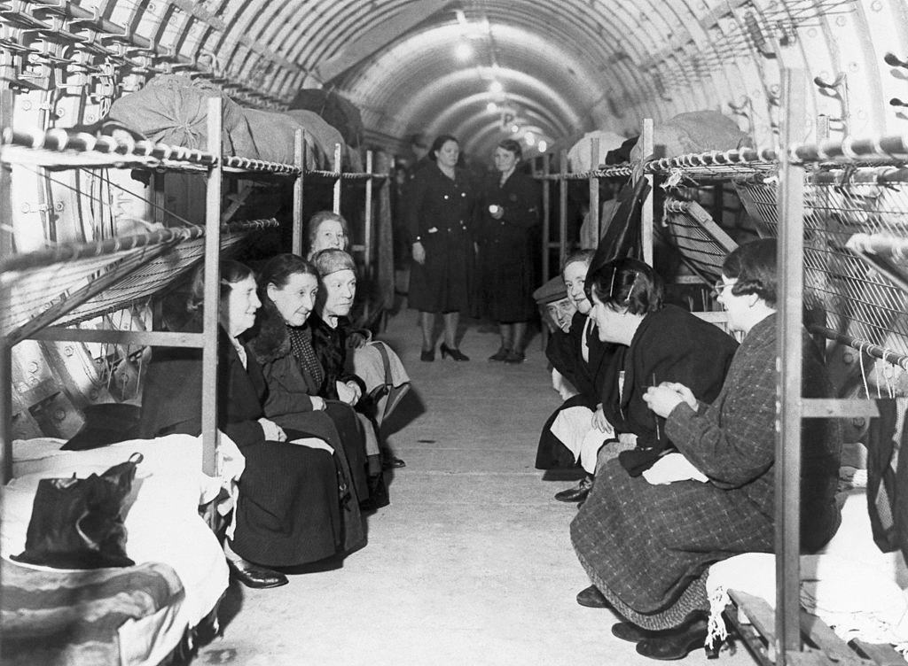 English Women in the Shelters of London during The Blitz 1940-1945